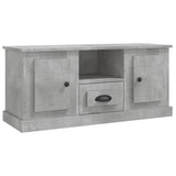 TV Cabinet Concrete Grey 100x35.5x45 cm Engineered Wood - Front View