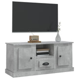 TV Cabinet Concrete Grey 100x35.5x45 cm Engineered Wood - Top-Down View