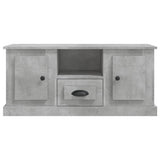 TV Cabinet Concrete Grey 100x35.5x45 cm Engineered Wood - Rear View