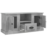 TV Cabinet Concrete Grey 100x35.5x45 cm Engineered Wood - Low Angle