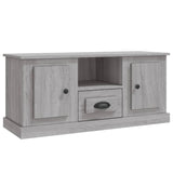 TV Cabinet Grey Sonoma 100x35.5x45 cm Engineered Wood - Front View