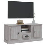 TV Cabinet Grey Sonoma 100x35.5x45 cm Engineered Wood - Top-Down View