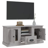 TV Cabinet Grey Sonoma 100x35.5x45 cm Engineered Wood - 45-Degree Angle