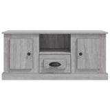 TV Cabinet Grey Sonoma 100x35.5x45 cm Engineered Wood - Rear View