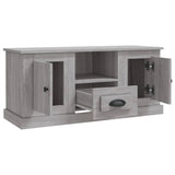 TV Cabinet Grey Sonoma 100x35.5x45 cm Engineered Wood - Low Angle