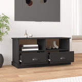 TV Cabinet Black 93x35.5x45 cm Engineered Wood - Side View