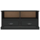 TV Cabinet Black 93x35.5x45 cm Engineered Wood - Rear View