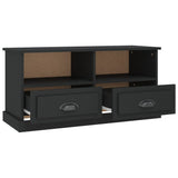 TV Cabinet Black 93x35.5x45 cm Engineered Wood - Low Angle