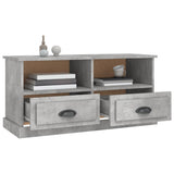 TV Cabinet Concrete Grey 93x35.5x45 cm Engineered Wood - 45-Degree Angle