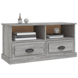 TV Cabinet Grey Sonoma 93x35.5x45 cm Engineered Wood - Top-Down View