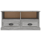 TV Cabinet Grey Sonoma 93x35.5x45 cm Engineered Wood - Rear View