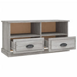TV Cabinet Grey Sonoma 93x35.5x45 cm Engineered Wood - Low Angle