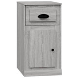 Side Cabinet with Drawer Grey Sonoma 40x50x75 cm Engineered Wood - Front View