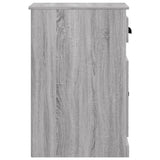 Side Cabinet with Drawer Grey Sonoma 40x50x75 cm Engineered Wood - Close-Up Angle