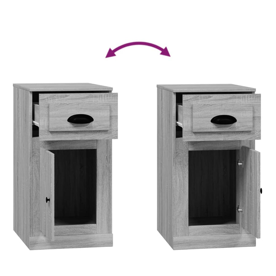 Side Cabinet with Drawer Grey Sonoma 40x50x75cm Engineered Wood