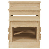Coffee Tables 3 pcs Sonoma Oak Engineered Wood - Rear View