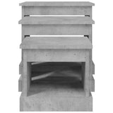 Coffee Tables 3 pcs Concrete Grey Engineered Wood - Rear View