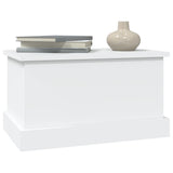 Storage Box White 50x30x28 cm Engineered Wood