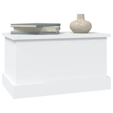 Storage Box White 50x30x28 cm Engineered Wood - Top-Down View