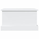 Storage Box White 50x30x28 cm Engineered Wood