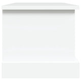 Storage Box White 50x30x28 cm Engineered Wood