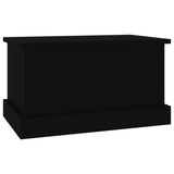 Storage Box Black 50x30x28 cm Engineered Wood - 45-Degree Angle