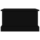 Storage Box Black 50x30x28 cm Engineered Wood