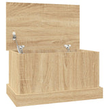 Storage Box Sonoma Oak 50x30x28 cm Engineered Wood - Front View