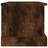 Storage Box Smoked Oak 50x30x28 cm Engineered Wood - Rear View