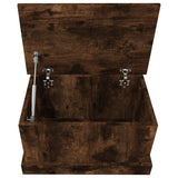 Storage Box Smoked Oak 50x30x28 cm Engineered Wood