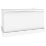 Storage Box White 70x40x38 cm Engineered Wood - Top-Down View