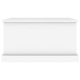 Storage Box White 70x40x38 cm Engineered Wood - 45-Degree Angle