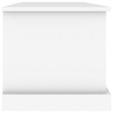 Storage Box White 70x40x38 cm Engineered Wood