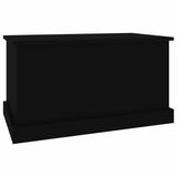 Storage Box Black 70x40x38 cm Engineered Wood - Top-Down View