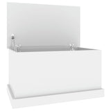 Storage Box High Gloss White 70x40x38 cm Engineered Wood