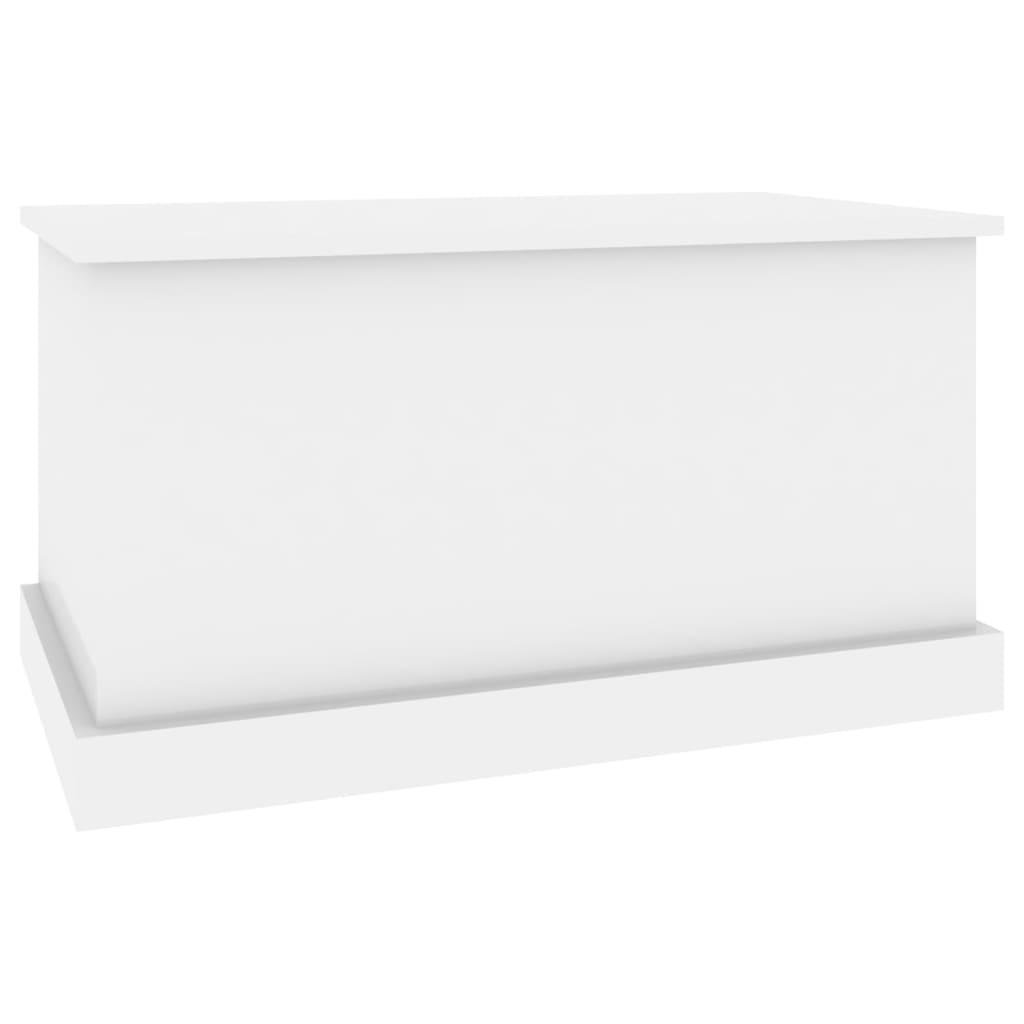 Storage Box High Gloss White 70x40x38 cm Engineered Wood