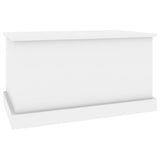 Storage Box High Gloss White 70x40x38 cm Engineered Wood - Top-Down View