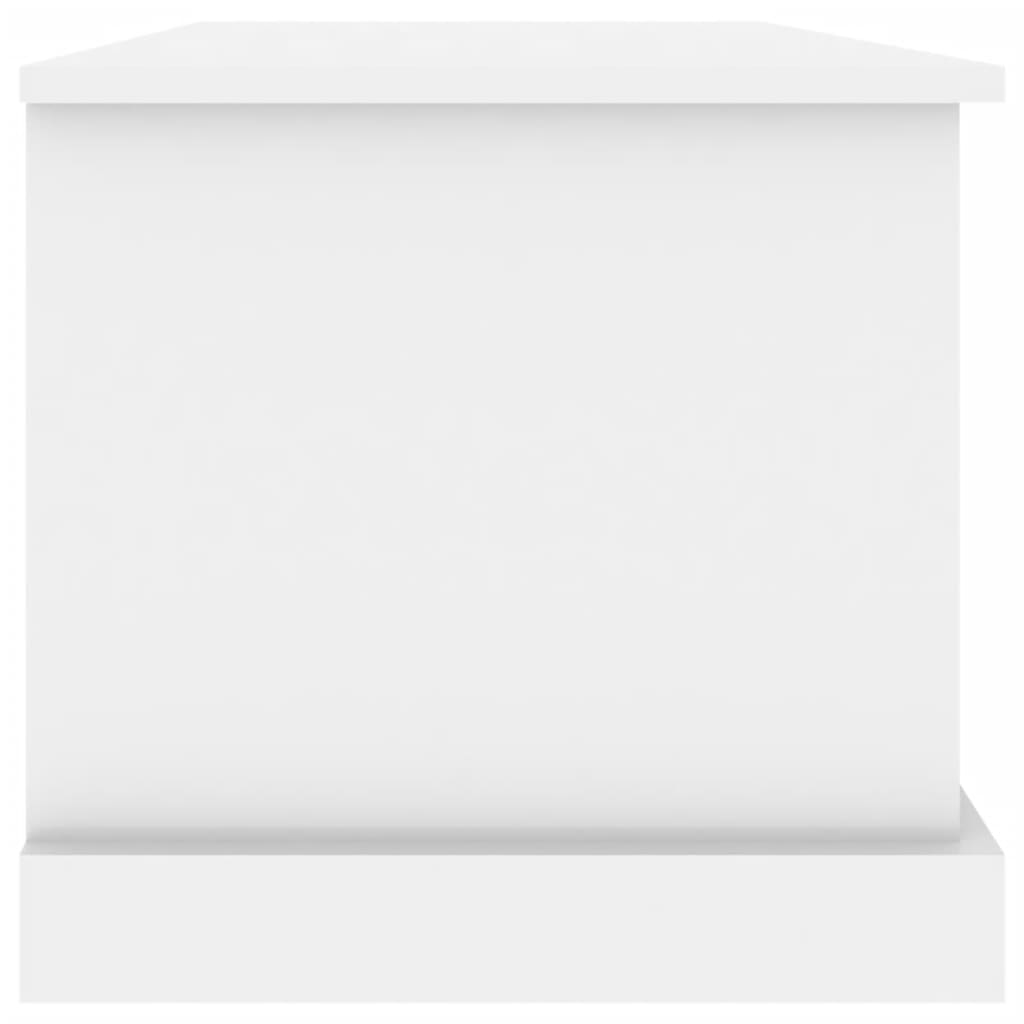 Storage Box High Gloss White 70x40x38 cm Engineered Wood