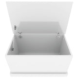 Storage Box High Gloss White 70x40x38 cm Engineered Wood