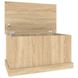 Storage Box Sonoma Oak 70x40x38 cm Engineered Wood - Front View
