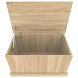 Storage Box Sonoma Oak 70x40x38 cm Engineered Wood - Low Angle