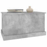 Storage Box Concrete Grey 70x40x38 cm Engineered Wood - Top-Down View