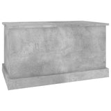Storage Box Concrete Grey 70x40x38 cm Engineered Wood - 45-Degree Angle