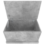 Storage Box Concrete Grey 70x40x38 cm Engineered Wood - Low Angle