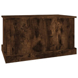 Storage Box Smoked Oak 70x40x38 cm Engineered Wood - 45-Degree Angle