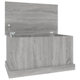 Storage Box Grey Sonoma 70x40x38 cm Engineered Wood - Front View