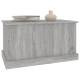 Storage Box Grey Sonoma 70x40x38 cm Engineered Wood - Low Angle