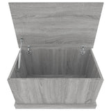 Storage Box Grey Sonoma 70x40x38 cm Engineered Wood - Close-Up Angle
