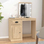 Dressing Table with LED Sonoma Oak 90x50x132.5 cm