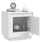Bedside Cabinets 2 pcs White 44x35x45 cm Engineered Wood